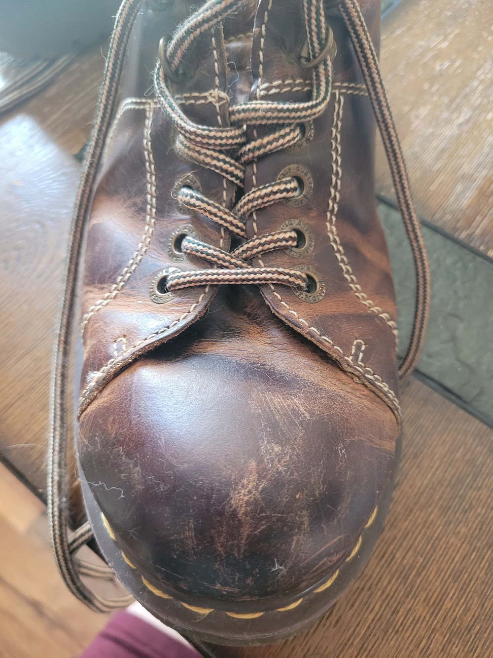 Mens Doc Martens 10940 Brown Leather Chunky Shoes - Picture 7 of 16